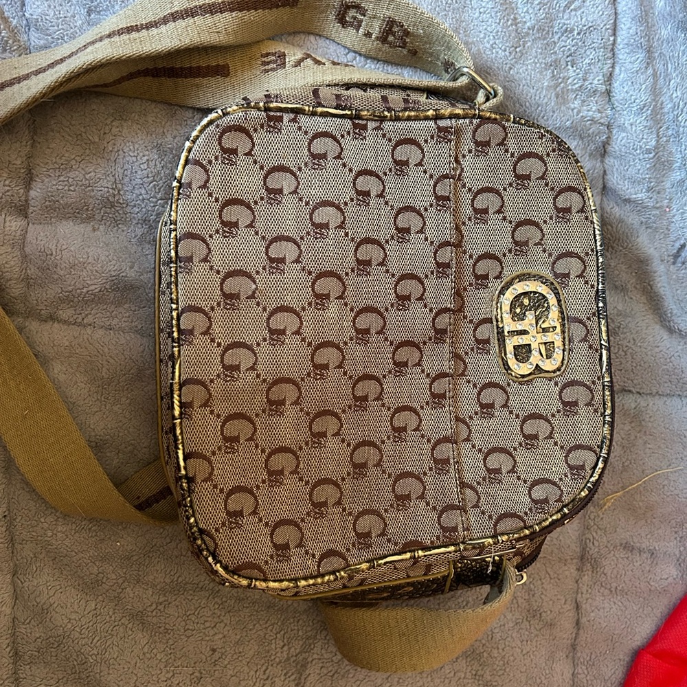 G.B. Good Bye| Brown Patterned Crossbody Bag